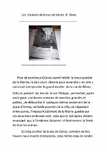 LES ESCALIERS DE LA RUE DE GENES